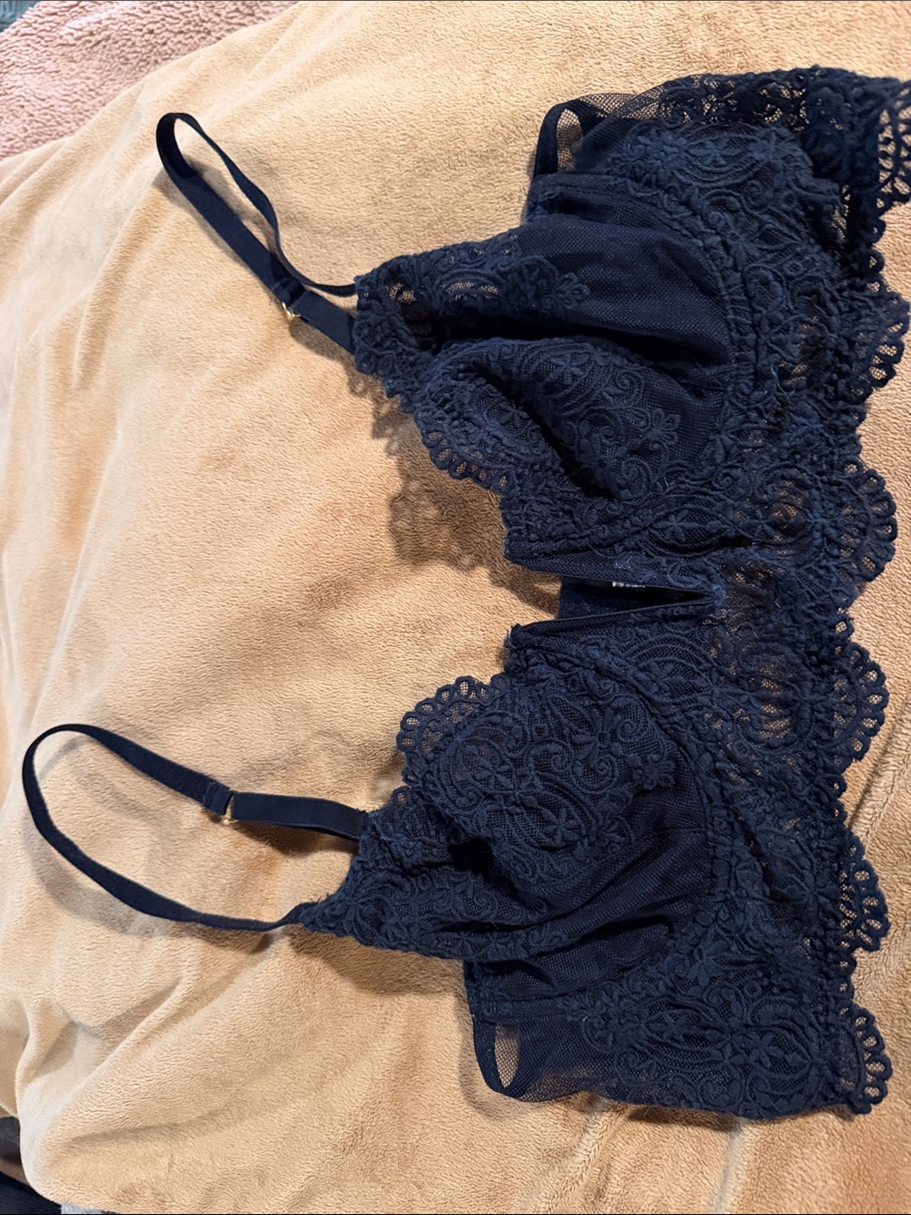Anthropologie black Lace Bralette